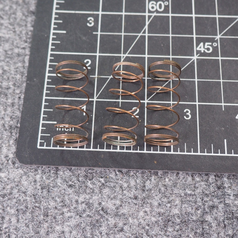 King Tempo Cornet Valve Springs Set of 3 Copper Tone Replacement Parts